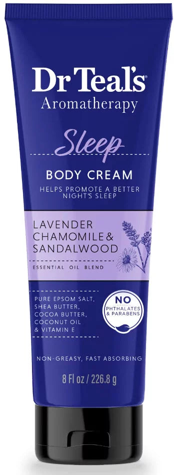 Dr Teal's Aromatherapy Sleep Body Cream, with Lavender, Chamomile & Sandalwood
