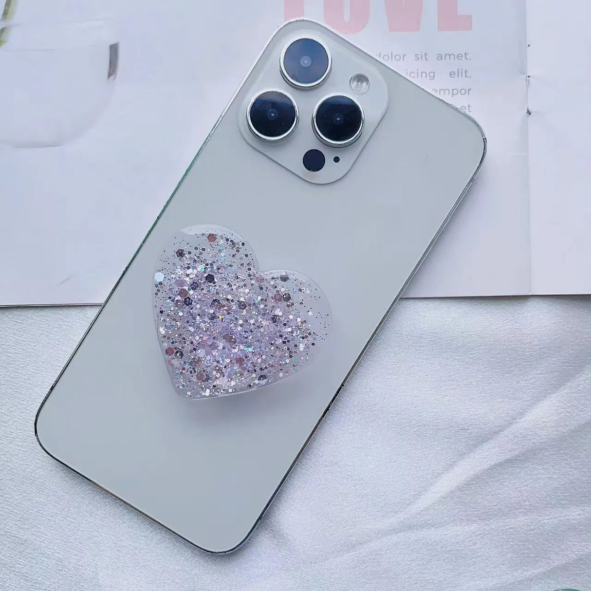 Glitter Heart PopSocket
