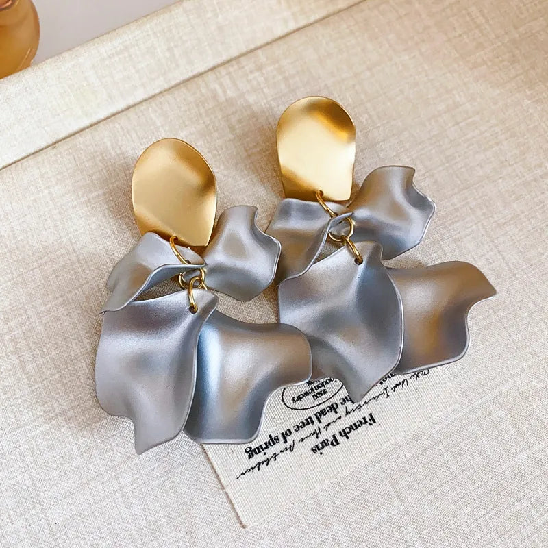 Dahlia Geometric Drop Earrings