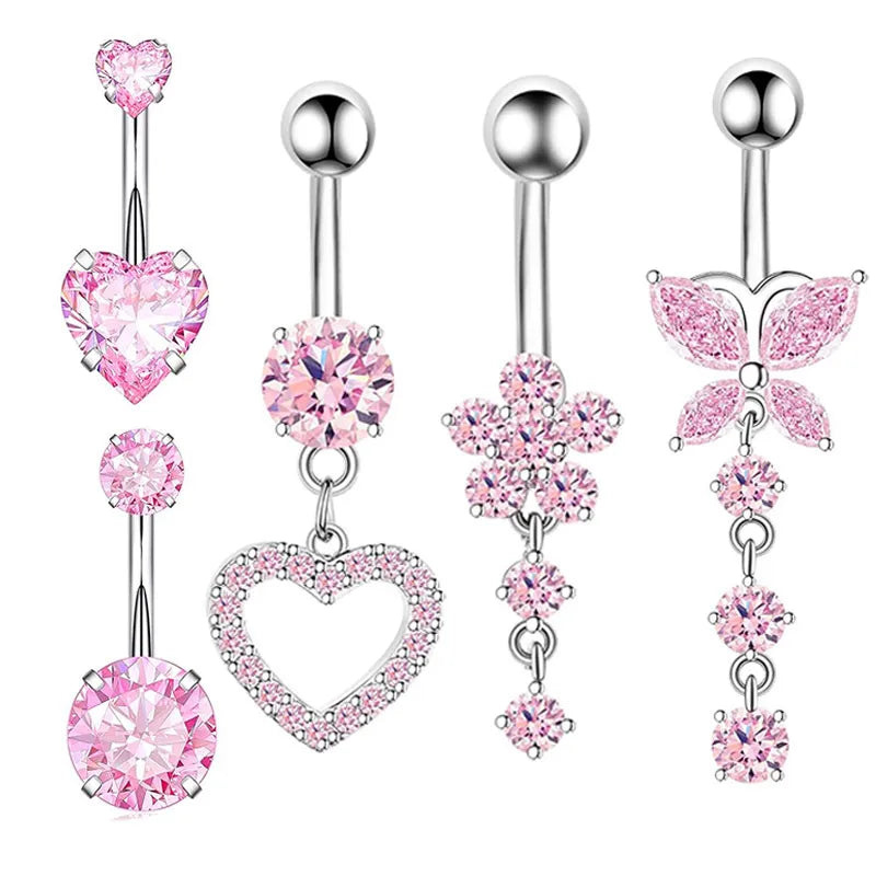 Fashion Stainless Steel Navel Rings