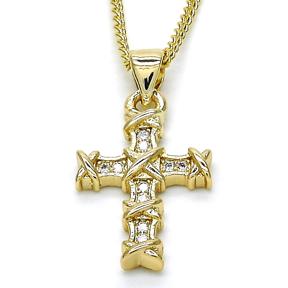 Criss Cross Gold-Filled Necklace