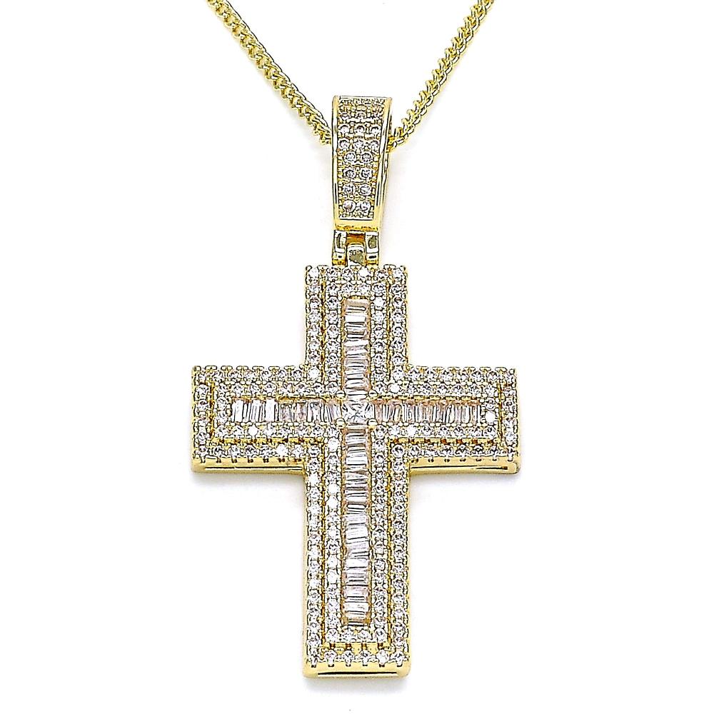 Trinity Diamond Cross Necklace