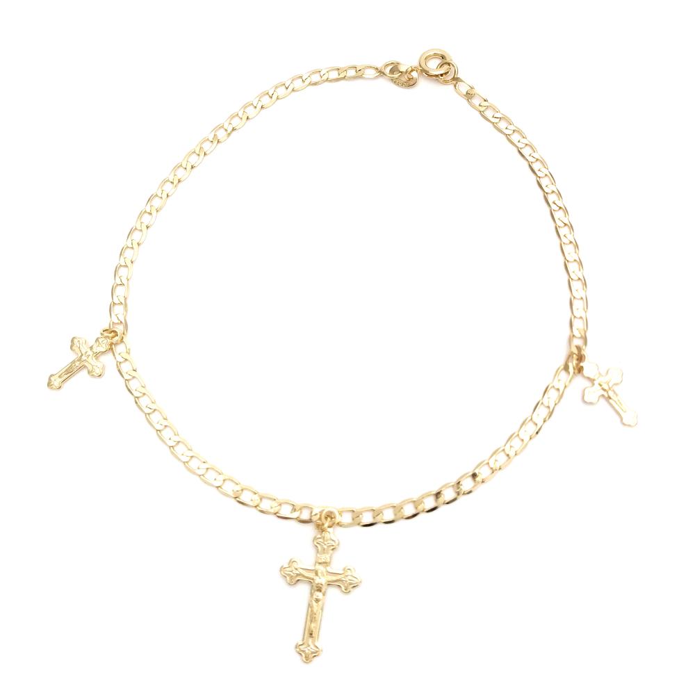 Gold Filled Cross Anklet
