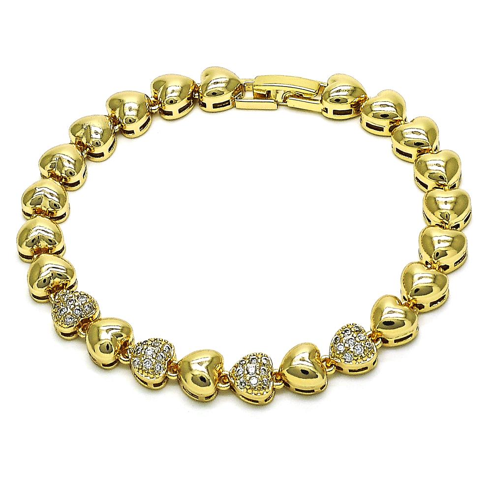 Valentine Heart Gold Filled Bracelet