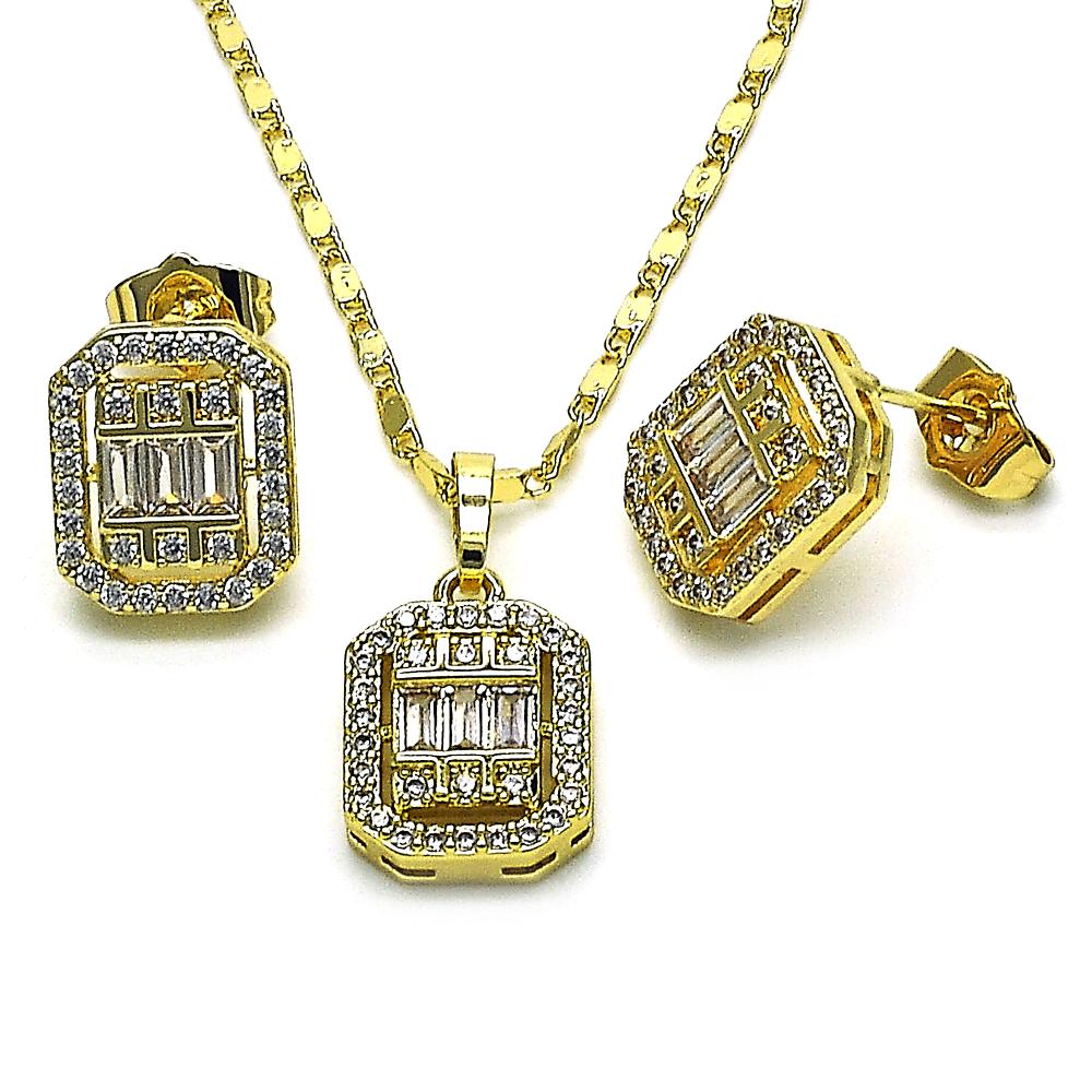 CZ Chest Necklace Set