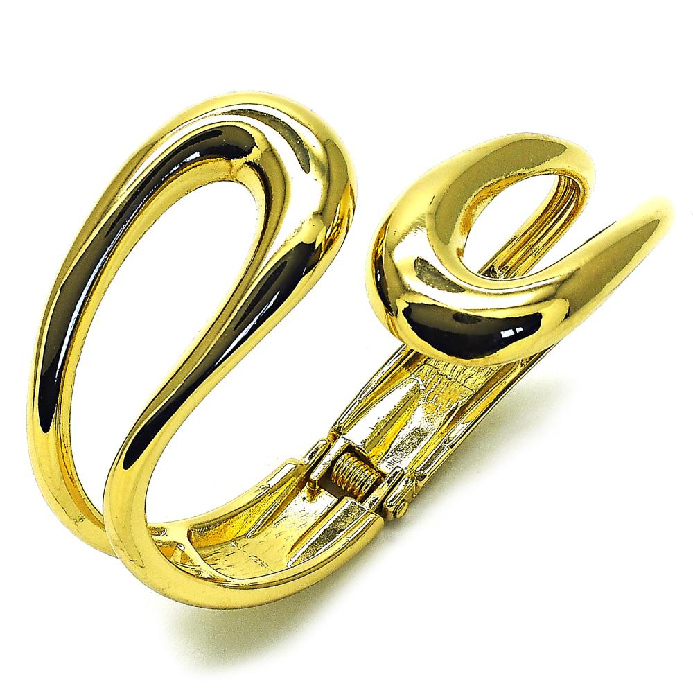 Wave Gold Bangle