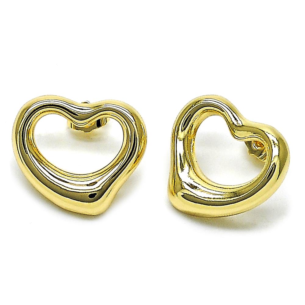 Daphne Heart Studs