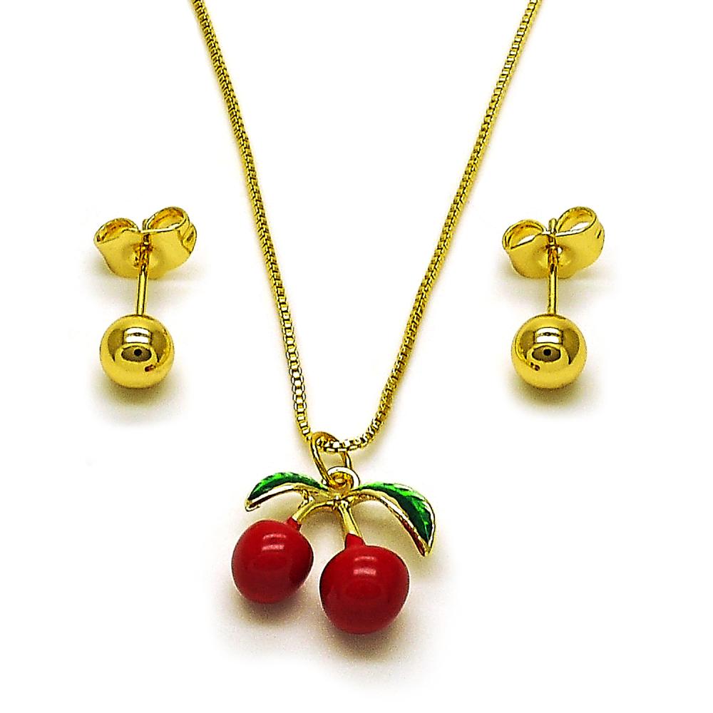 Cherry Bomb Necklace Set