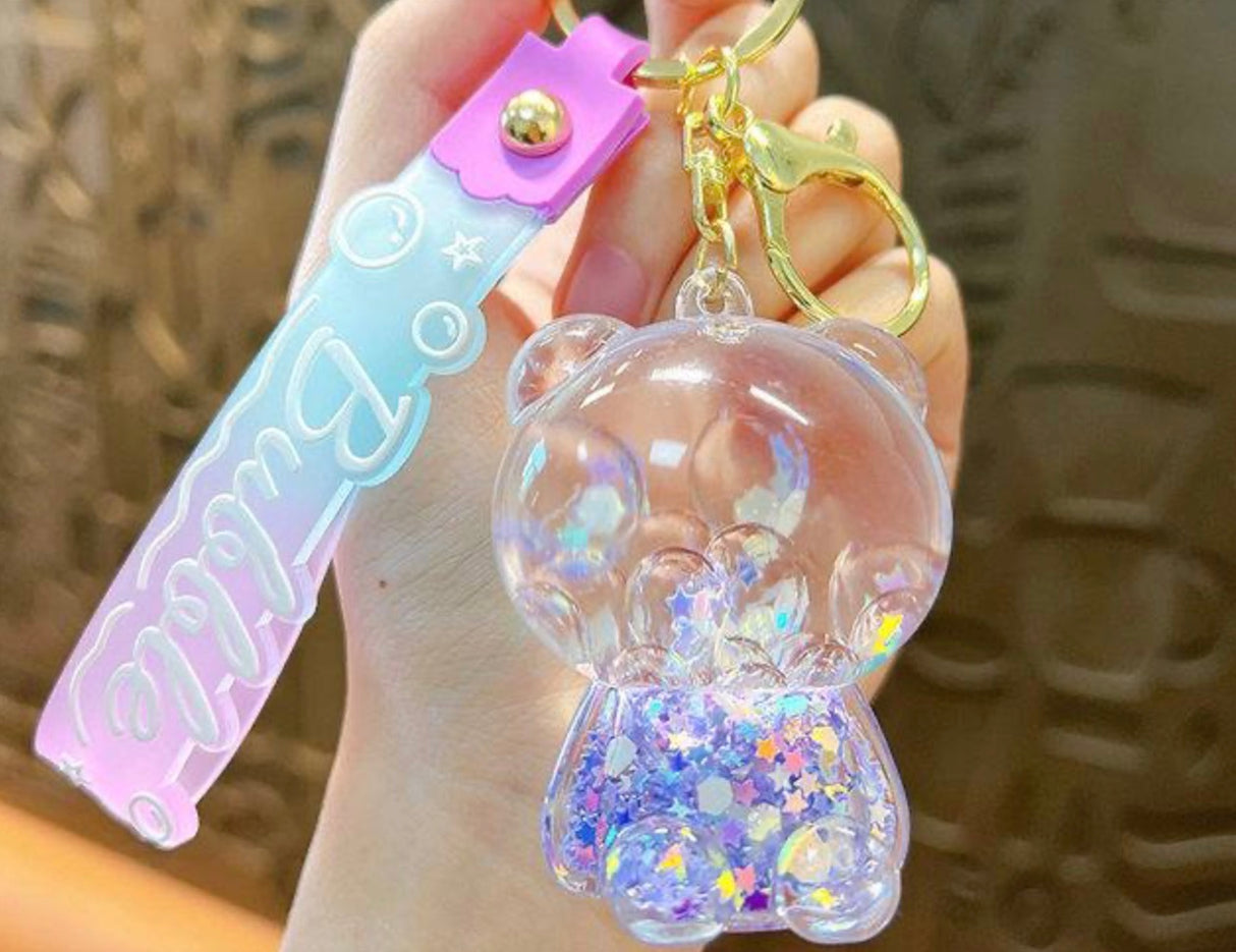 Teddy Bear Water Keychain