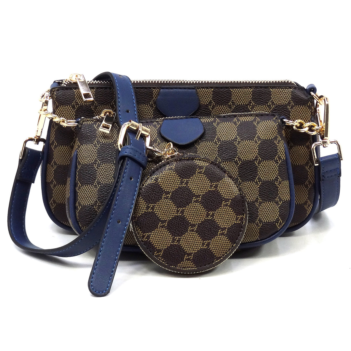 Cadet Monogram 3pcs Crossbody Bag