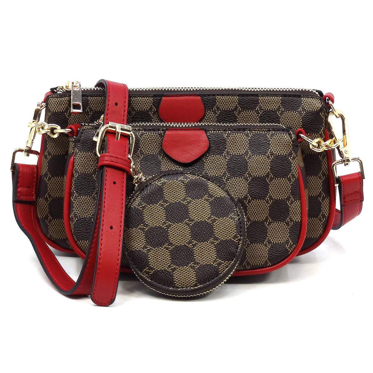 Cadet Monogram 3pcs Crossbody Bag