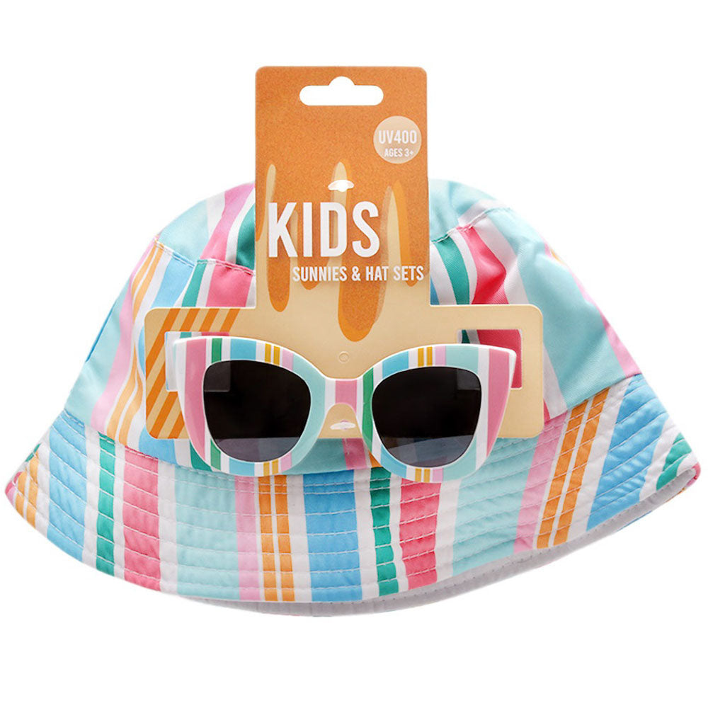 Kid Sunnies & Bucket Hat Set