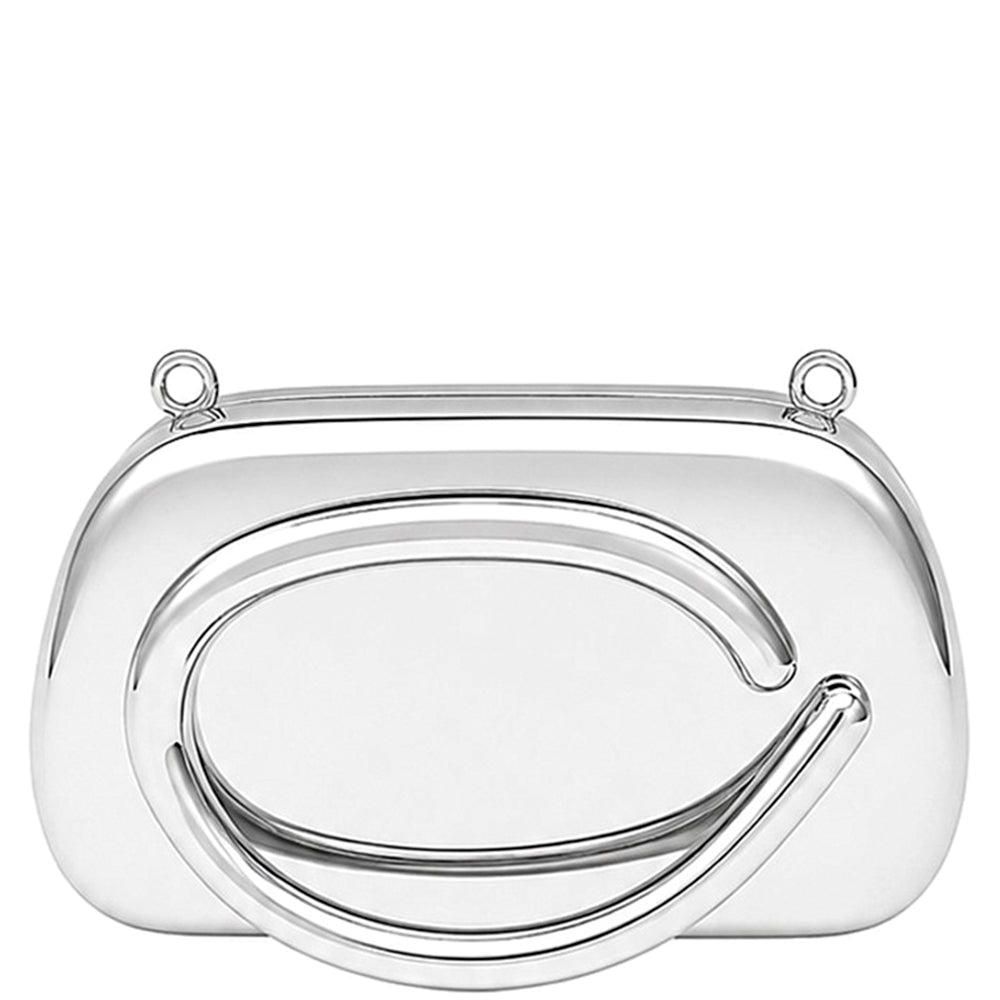 Smooth Metal Evening Crossbody Bag