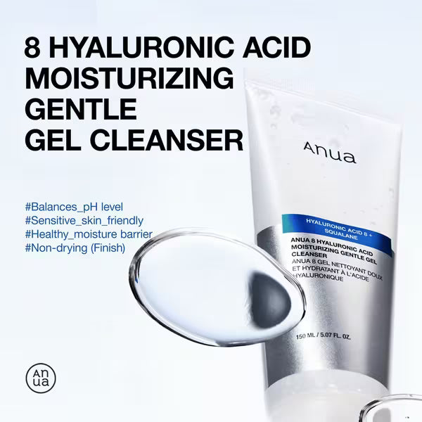Anua 8 Hyaluronic Acid Moisturizing Gentle Gel Cleanser
