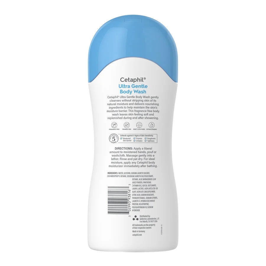 CETAPHIL ULTRA GENTLE BODY WASH FRAGRANCE FREE