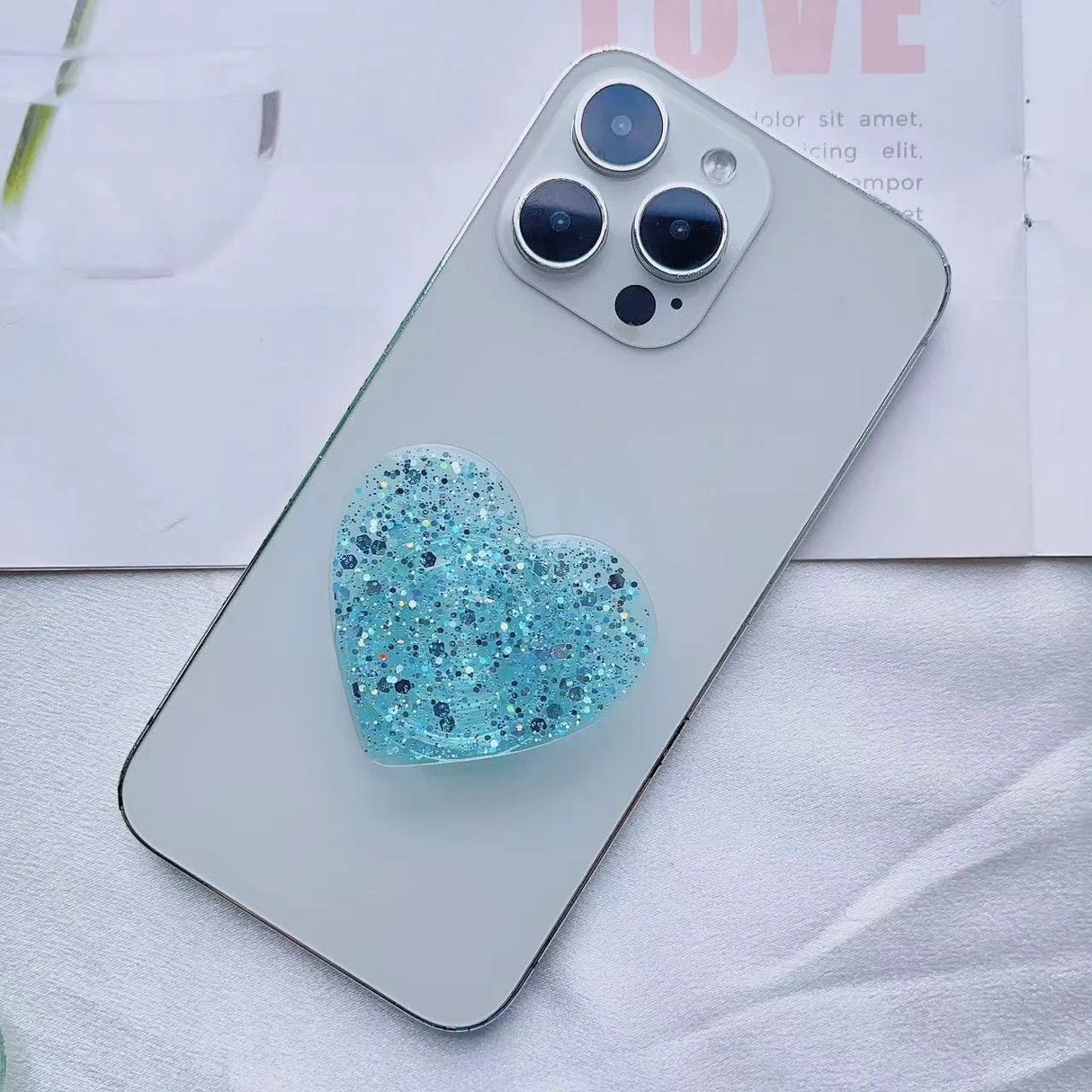 Glitter Heart PopSocket