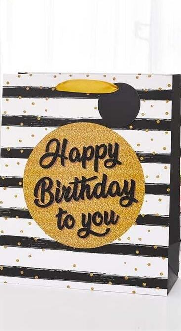 Small Happy birthday gift bags