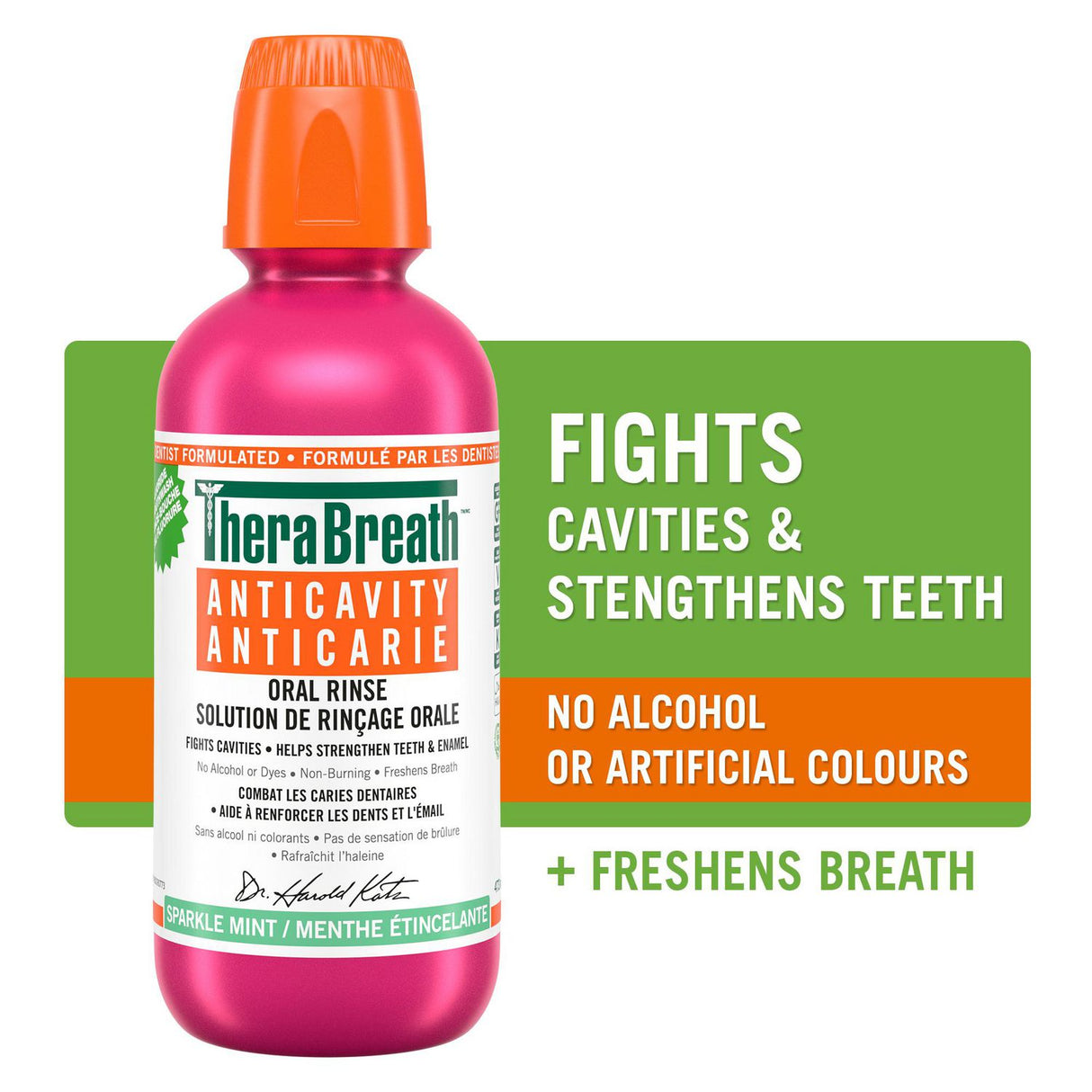 TheraBreath Sparkle Mint Anti Cavity Oral Rinse