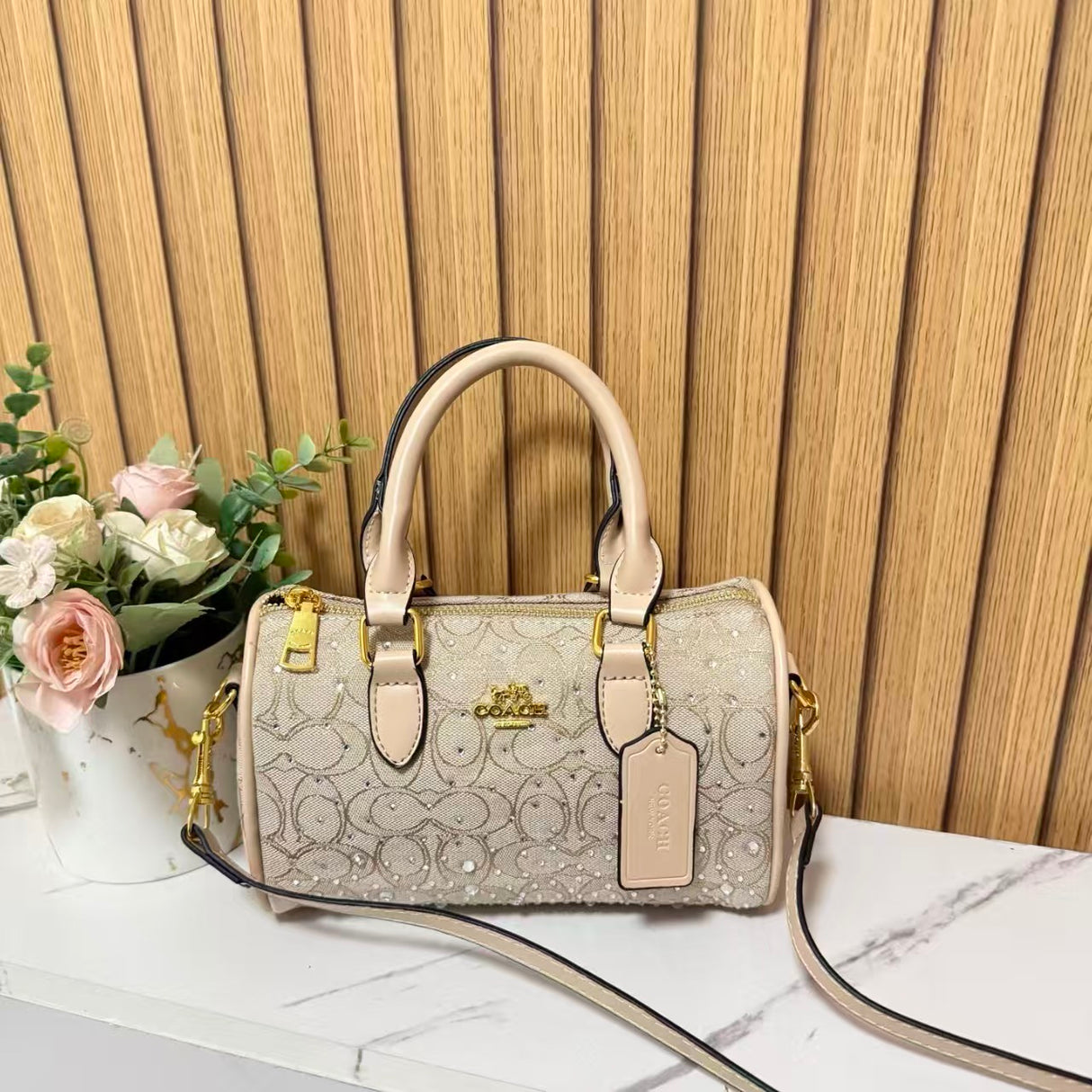 Coach Sparkling Barrel Handbag