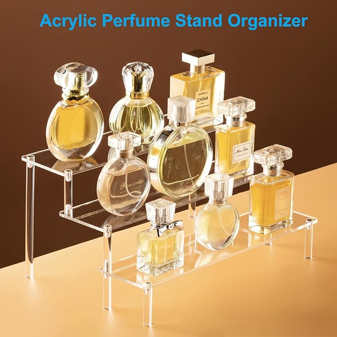 Perfume Display Tiered Shelf