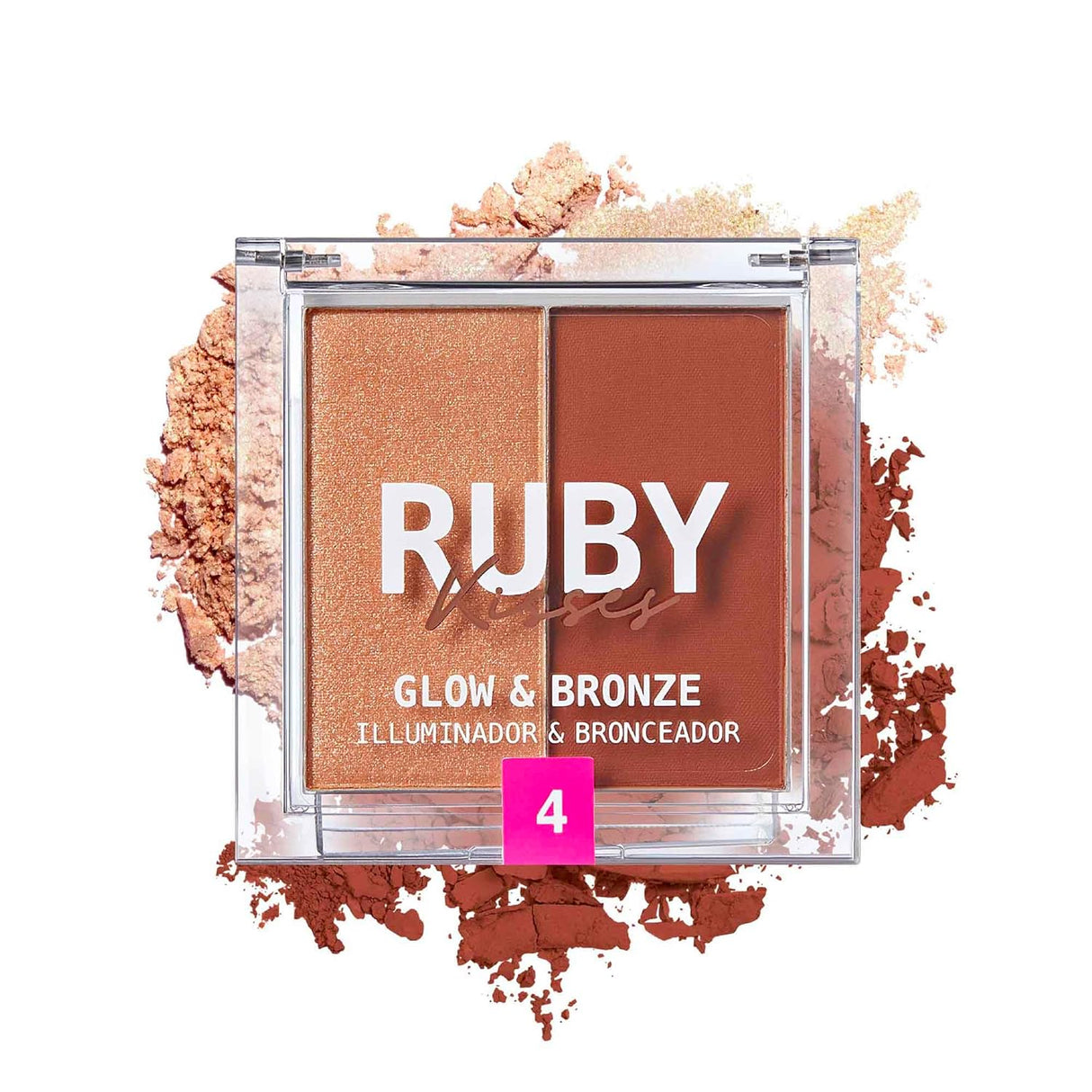 Ruby Kisses Glow & Bronze Highlighter Bronzer Duo