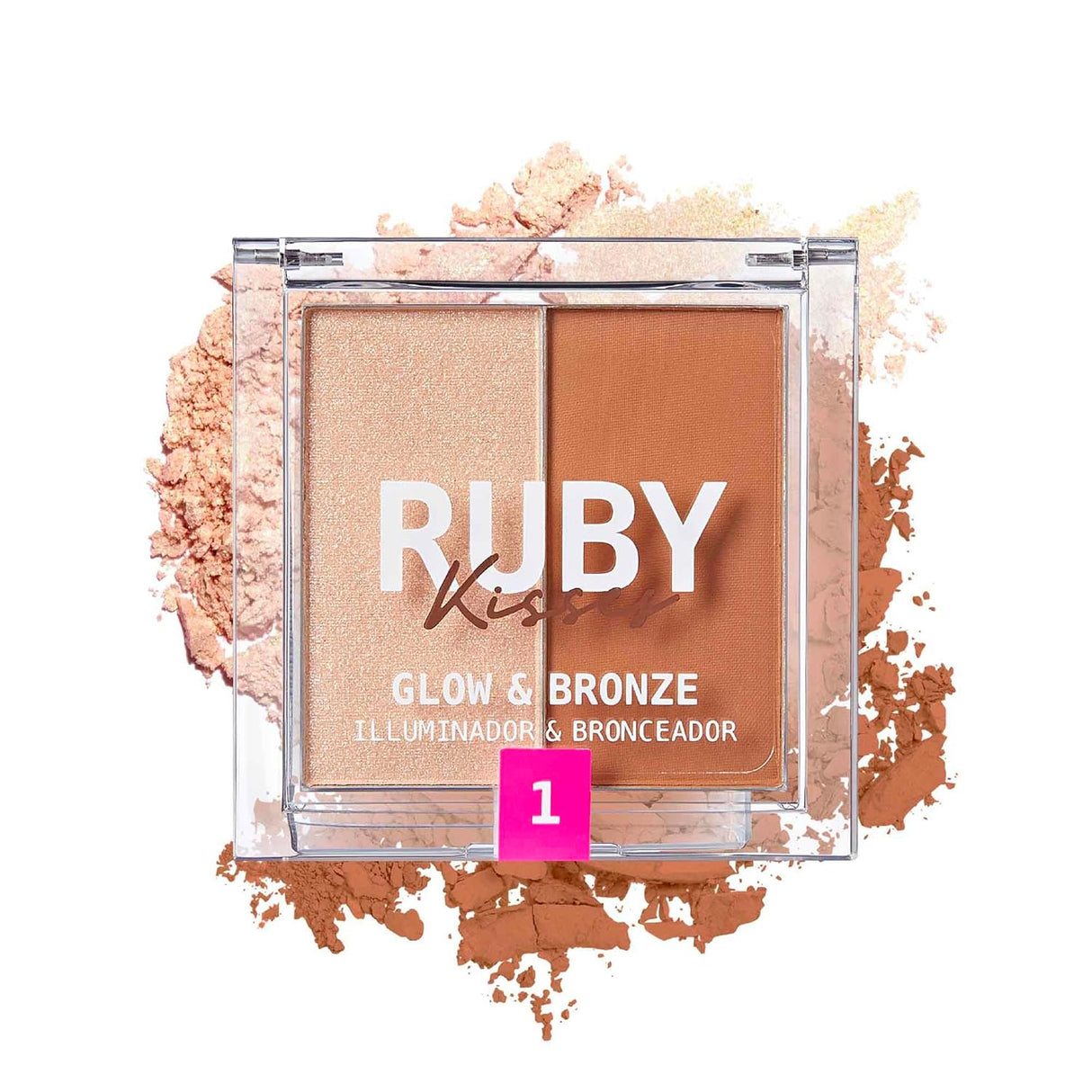 Ruby Kisses Glow & Bronze Highlighter Bronzer Duo