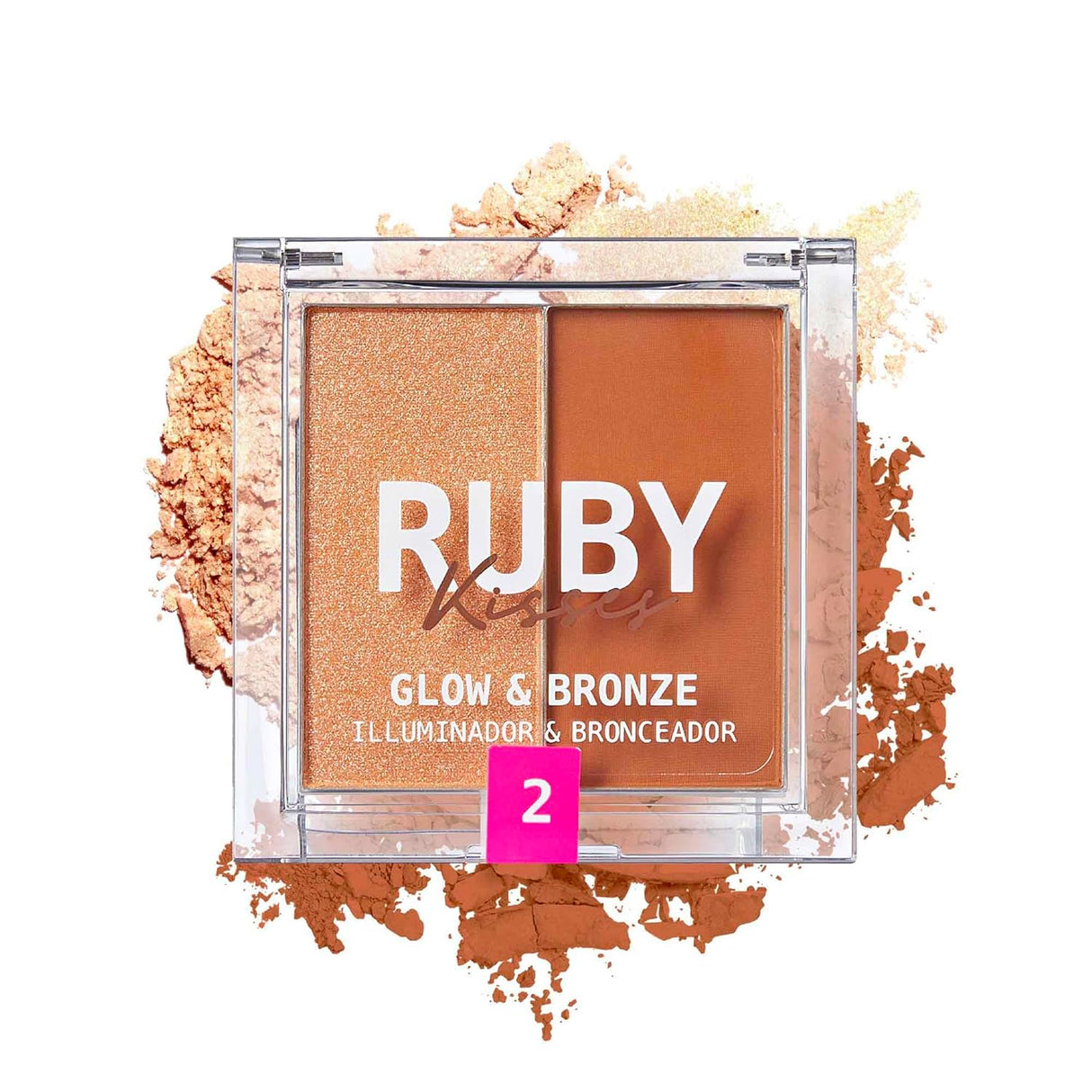 Ruby Kisses Glow & Bronze Highlighter Bronzer Duo