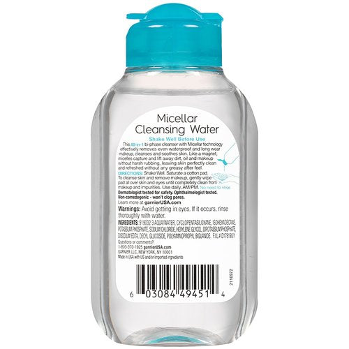 Garnier Micellar Cleansing Water Waterproof Makeup Remover 3.4oz