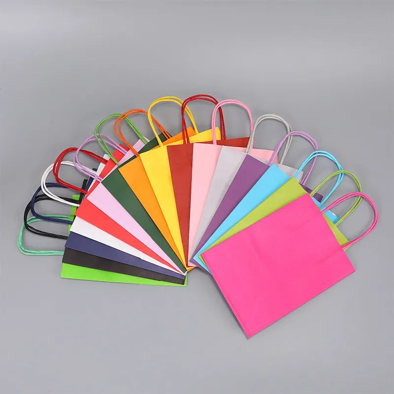 Plain Solid Color Gift Bags