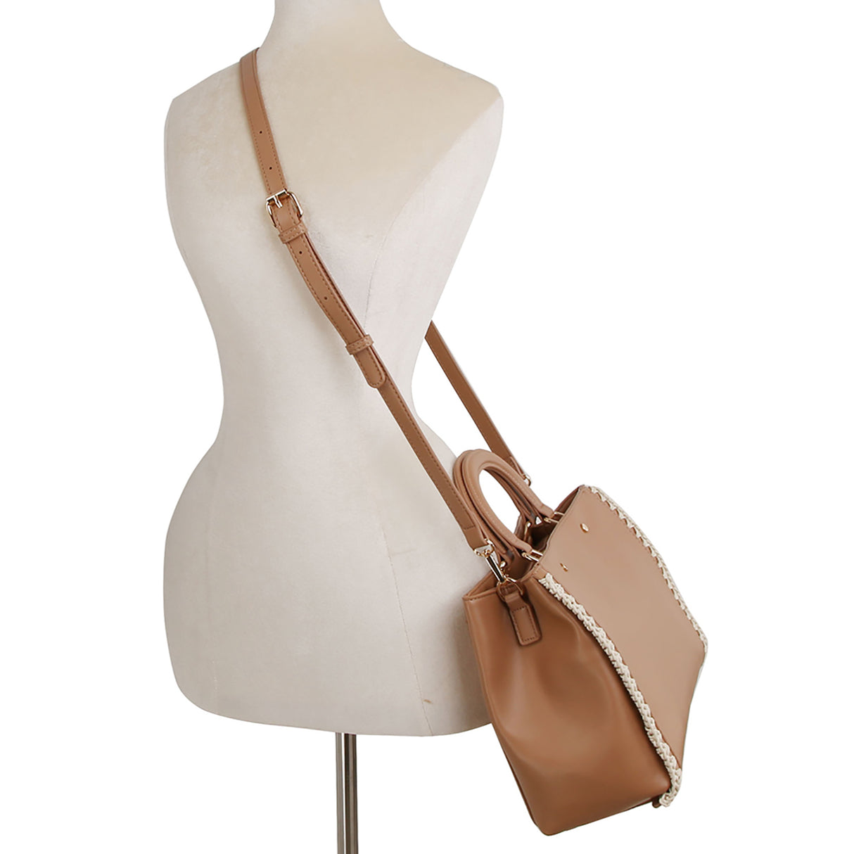 Top Handle Crochet Satchel