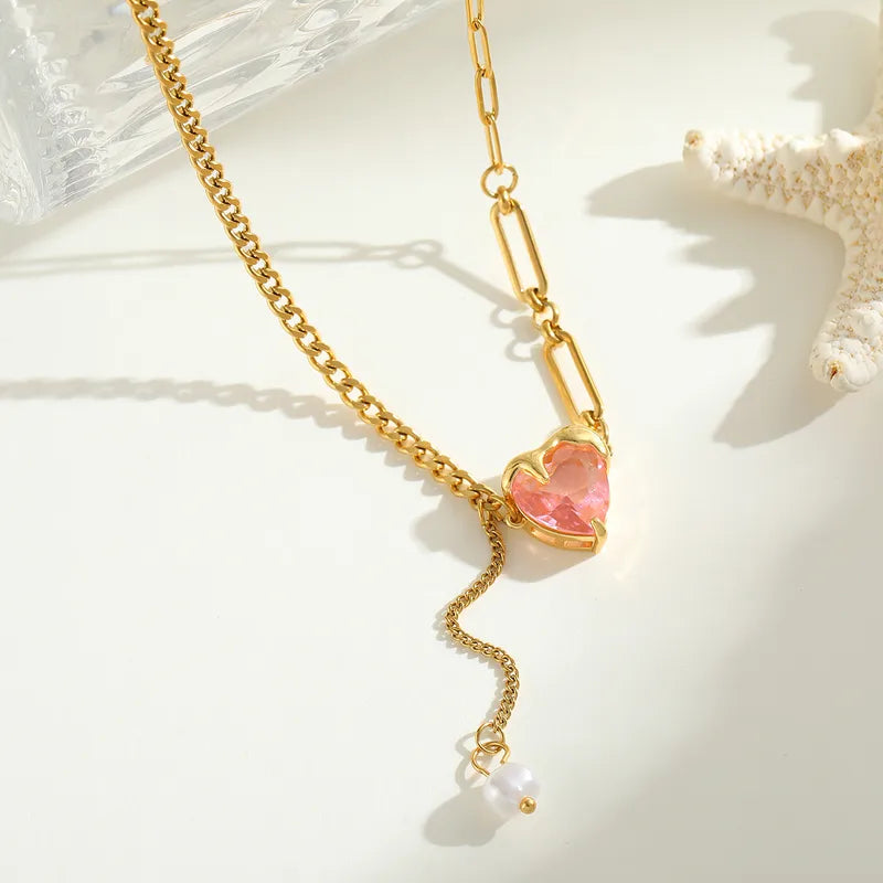 Royal Heart Gold Necklace