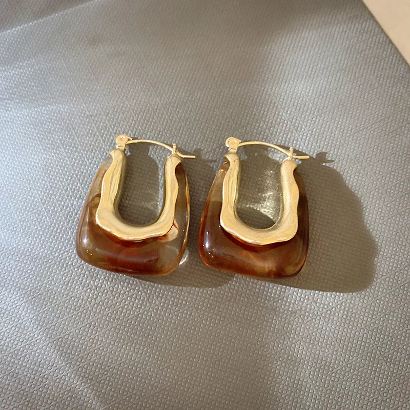 Danae Rectangle Hoops