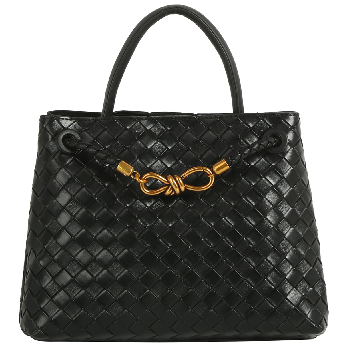 Woven Muse Brass Satchel