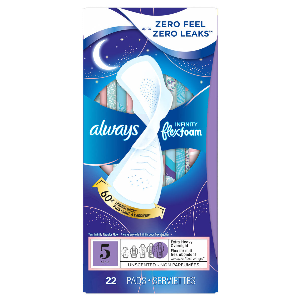 Always Infinity Flex Foam - Size 5 (22ct)