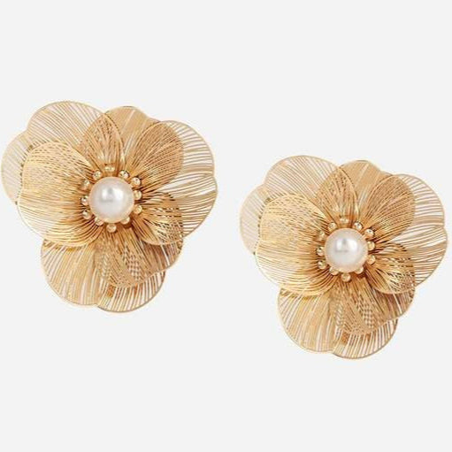 Bloom Gold Leaf Earrings