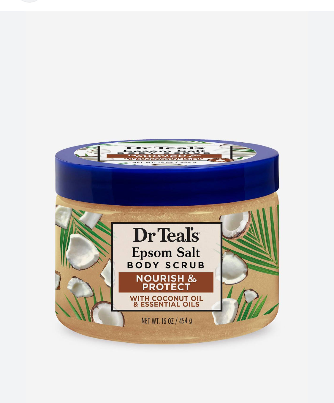 Dr Teal's Shea Sugar Body Scrub, Coconut Oil with Essential Oils