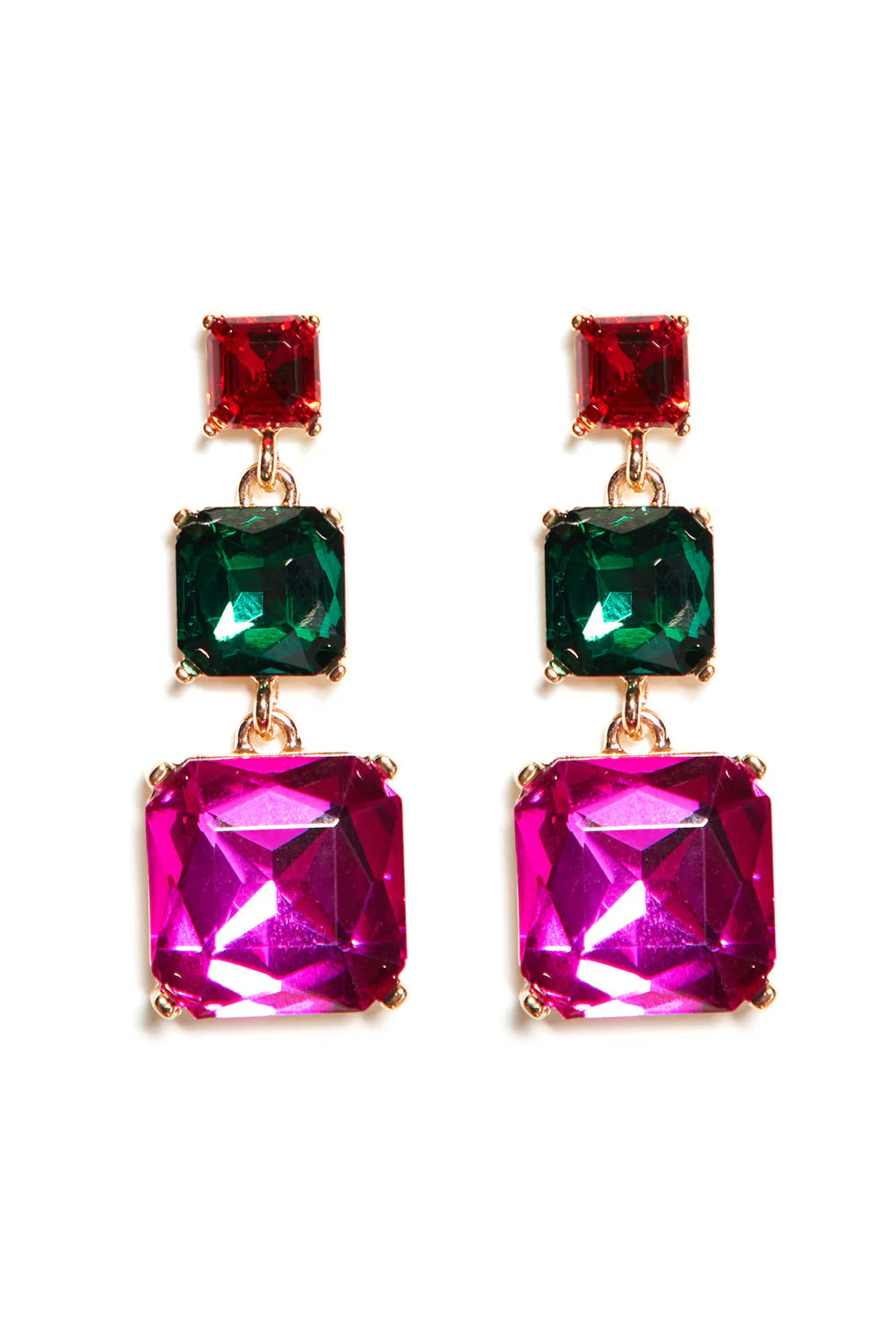 Nova Geometric Drop Earrings