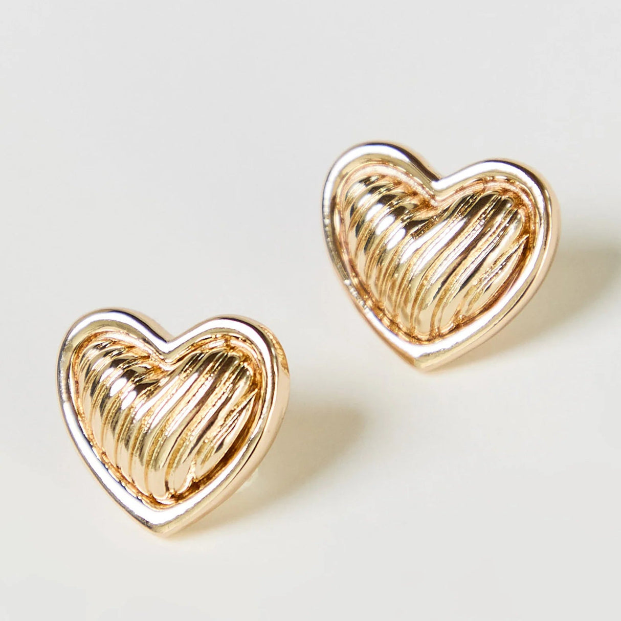 Heartly Gold Earrings