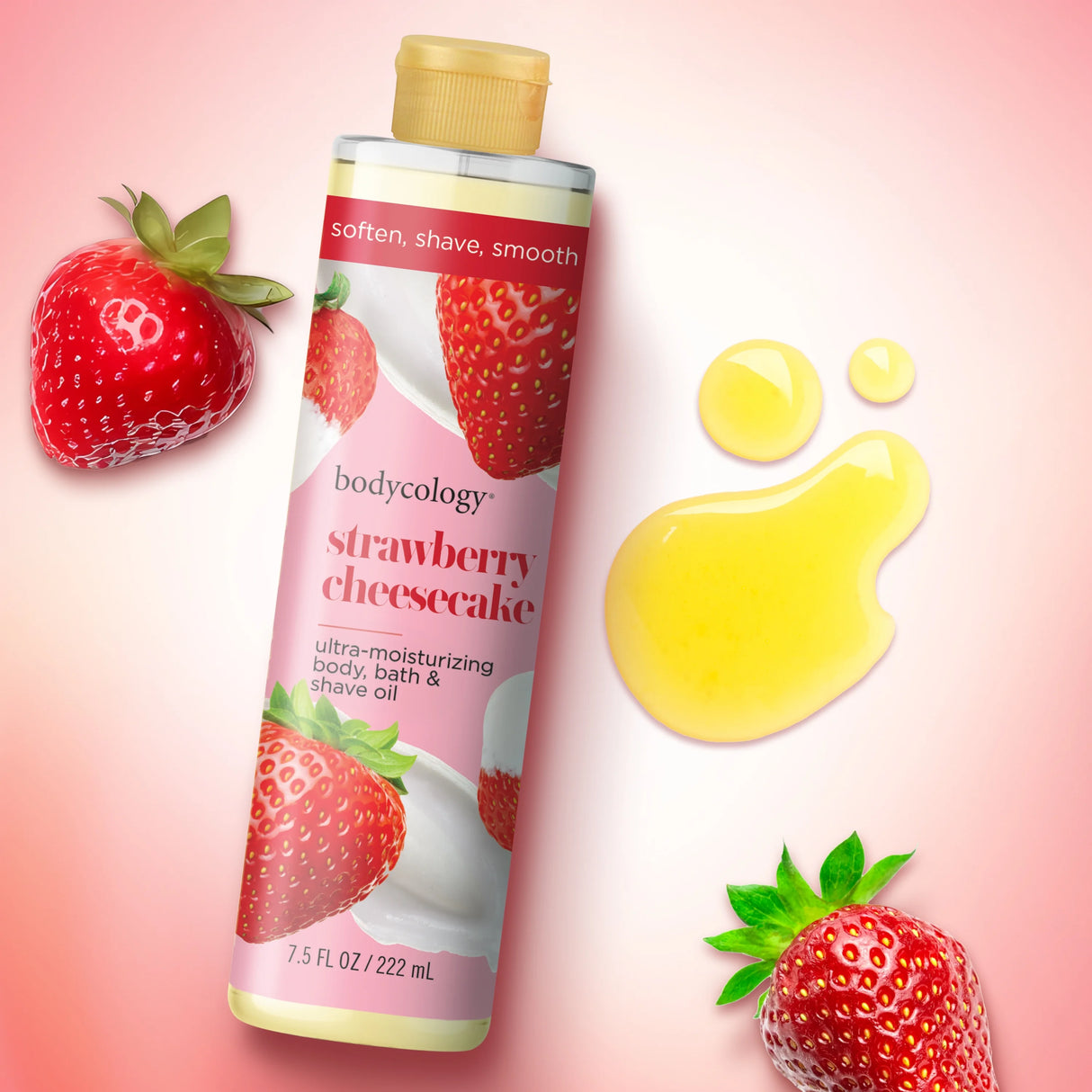Bodycology Shave Oil-Strawberry Cheesecake