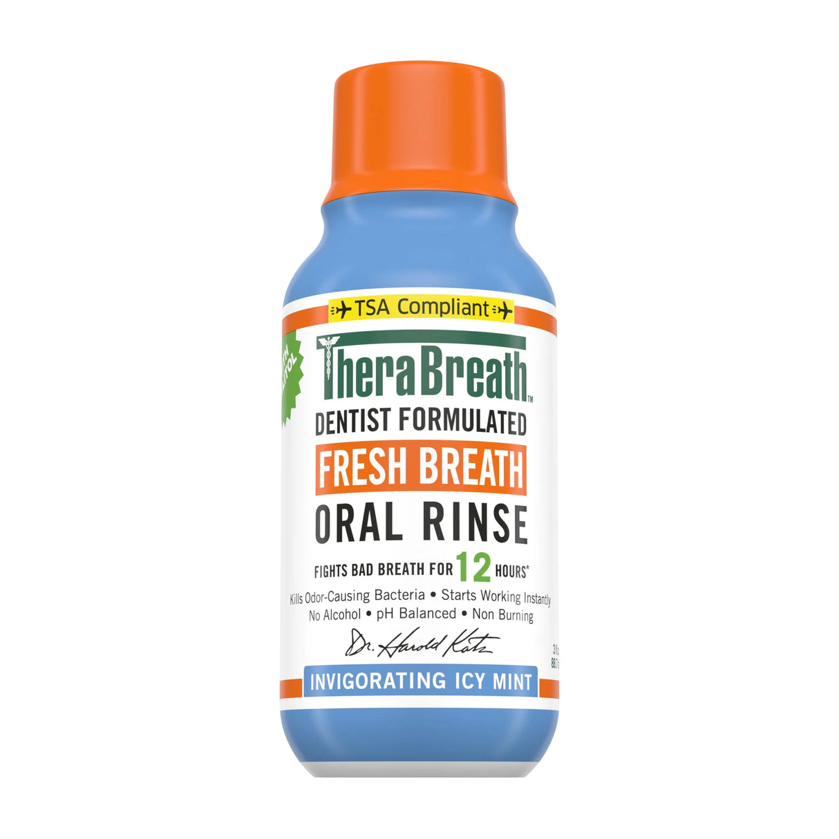 TheraBreath Icy Mint Healthy Smile Oral Rinse Mini