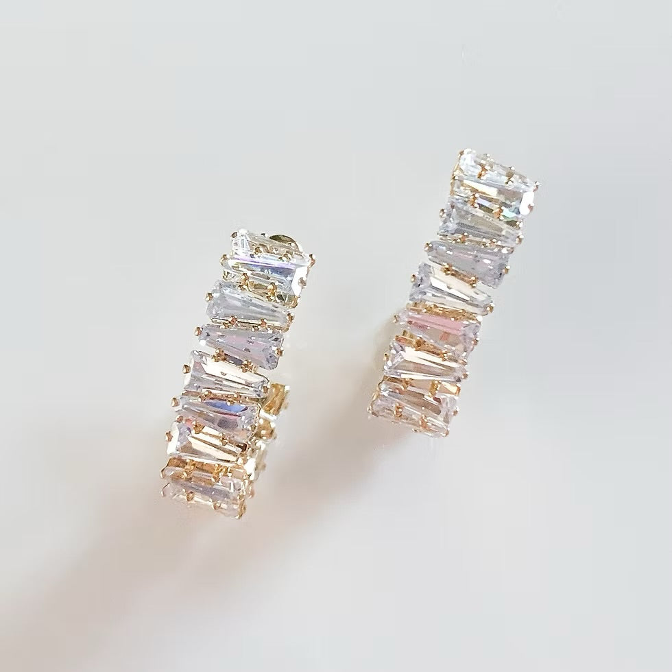 Anae Mini Rhinestone Huggies