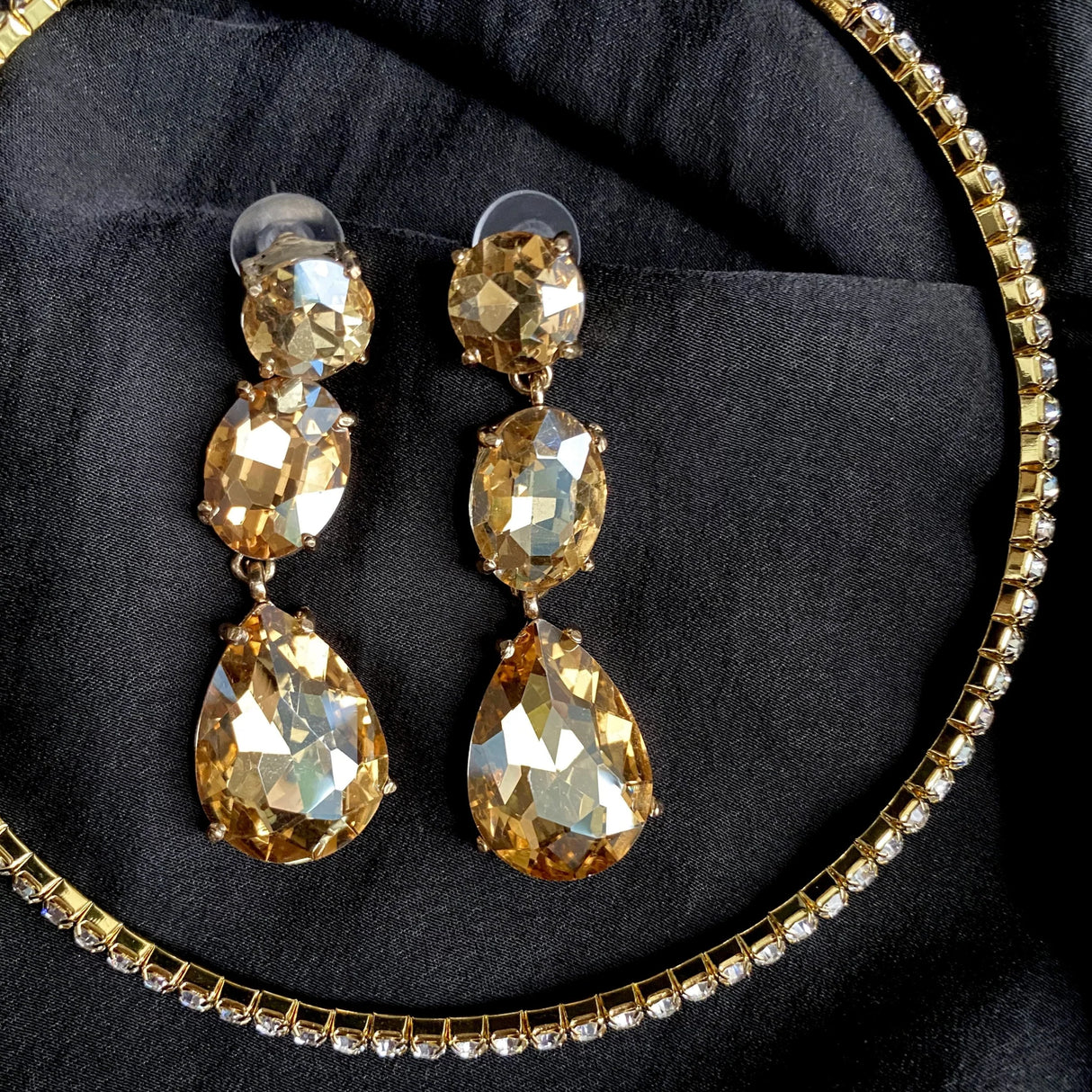 Zephyr Champagne Drop Earrings