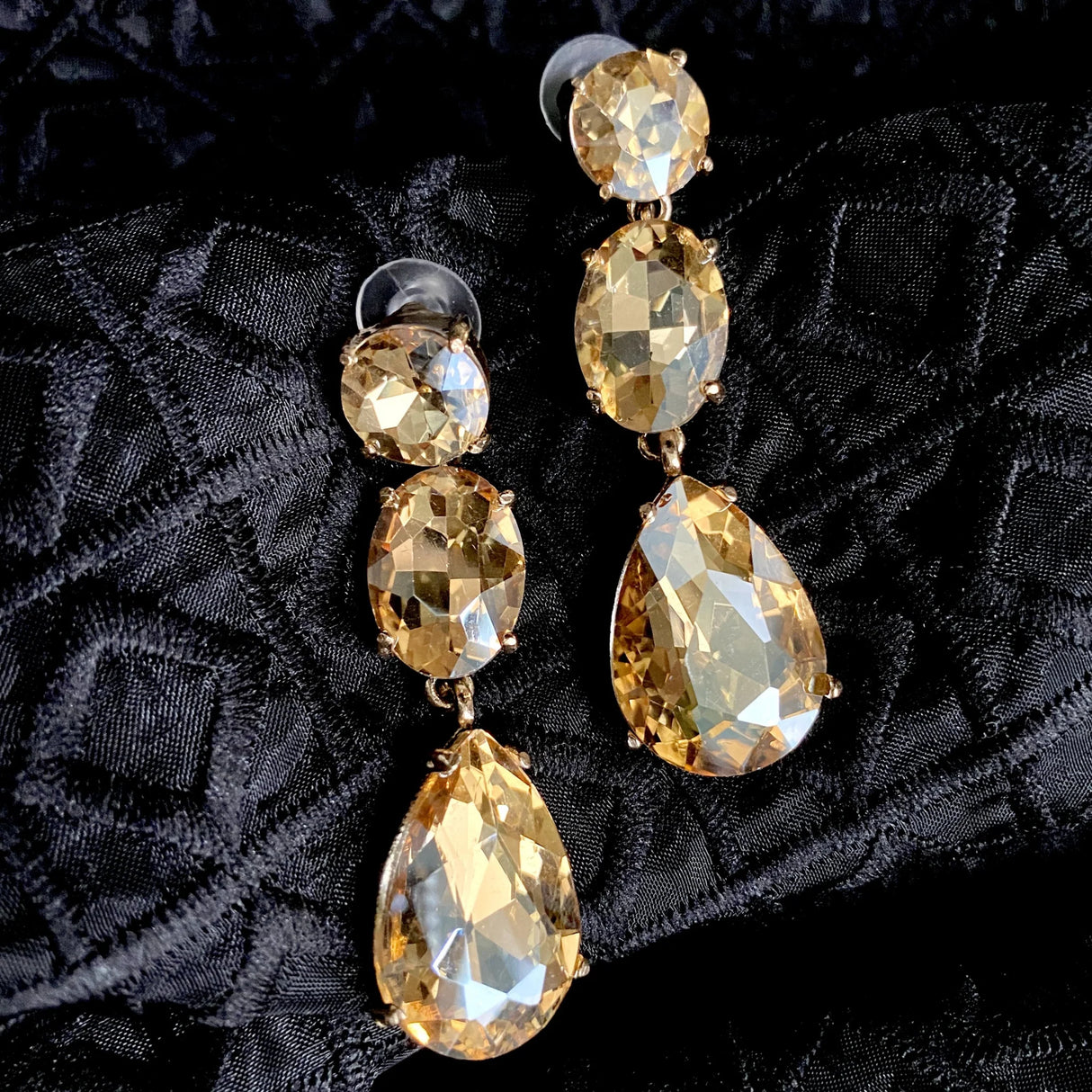 Zephyr Champagne Drop Earrings