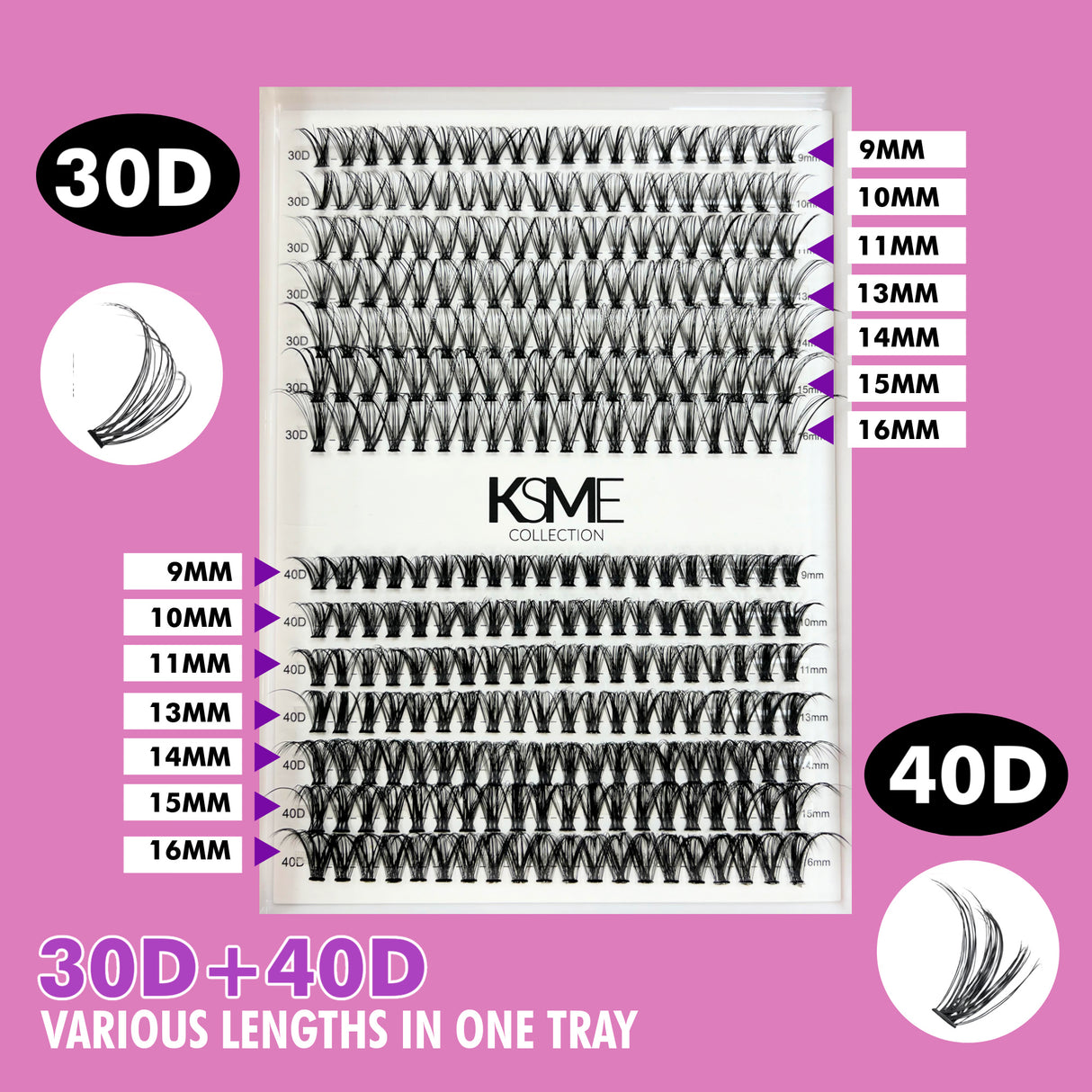 KSME 30D/40D DIY Lash Cluster Kit