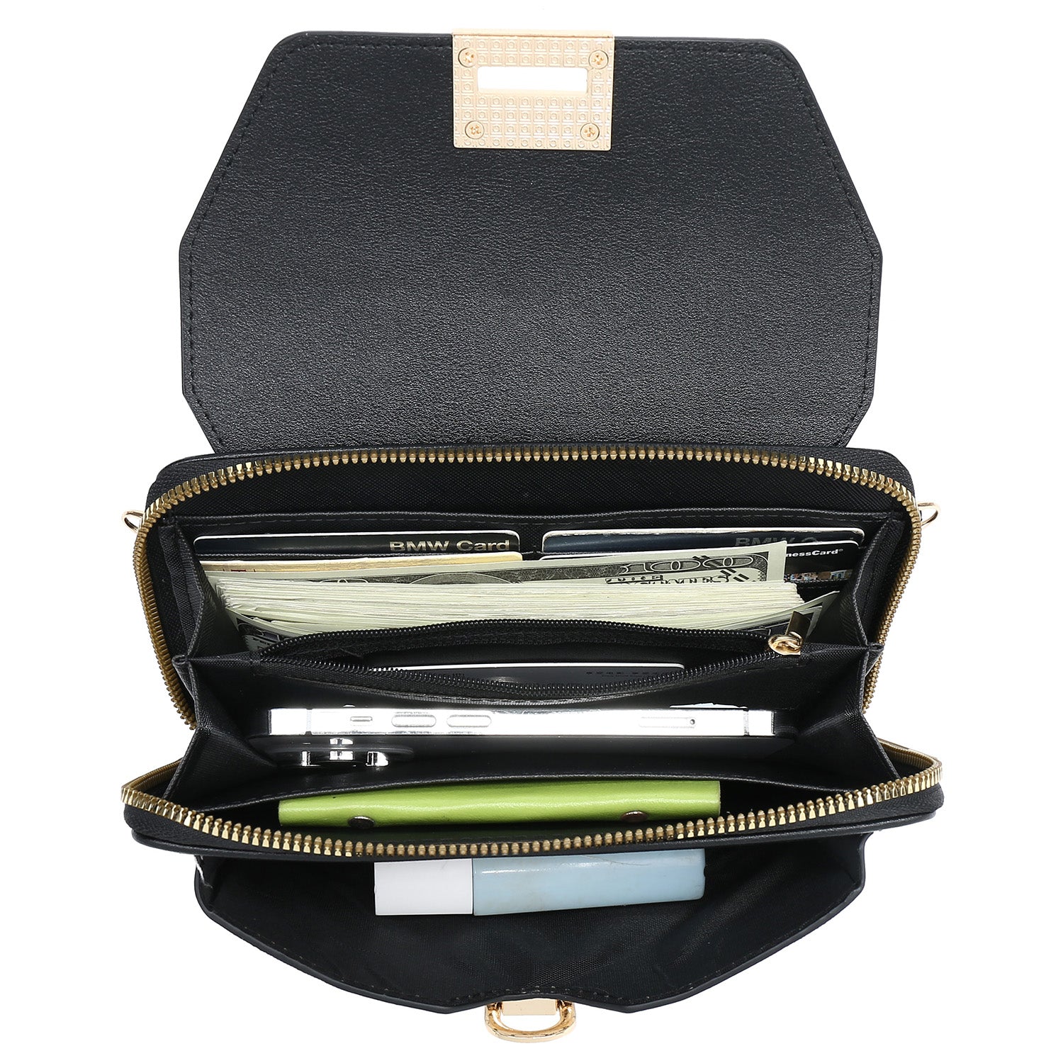 Monogram Clasp Flap Crossbody Bag