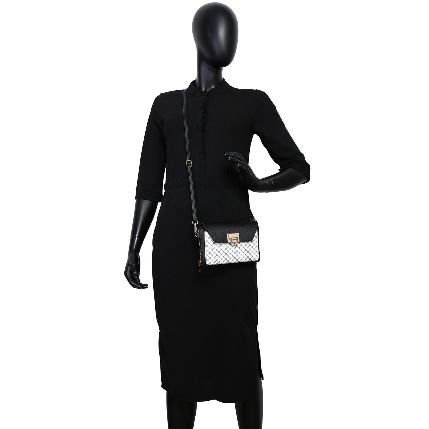 Monogram Clasp Flap Crossbody Bag