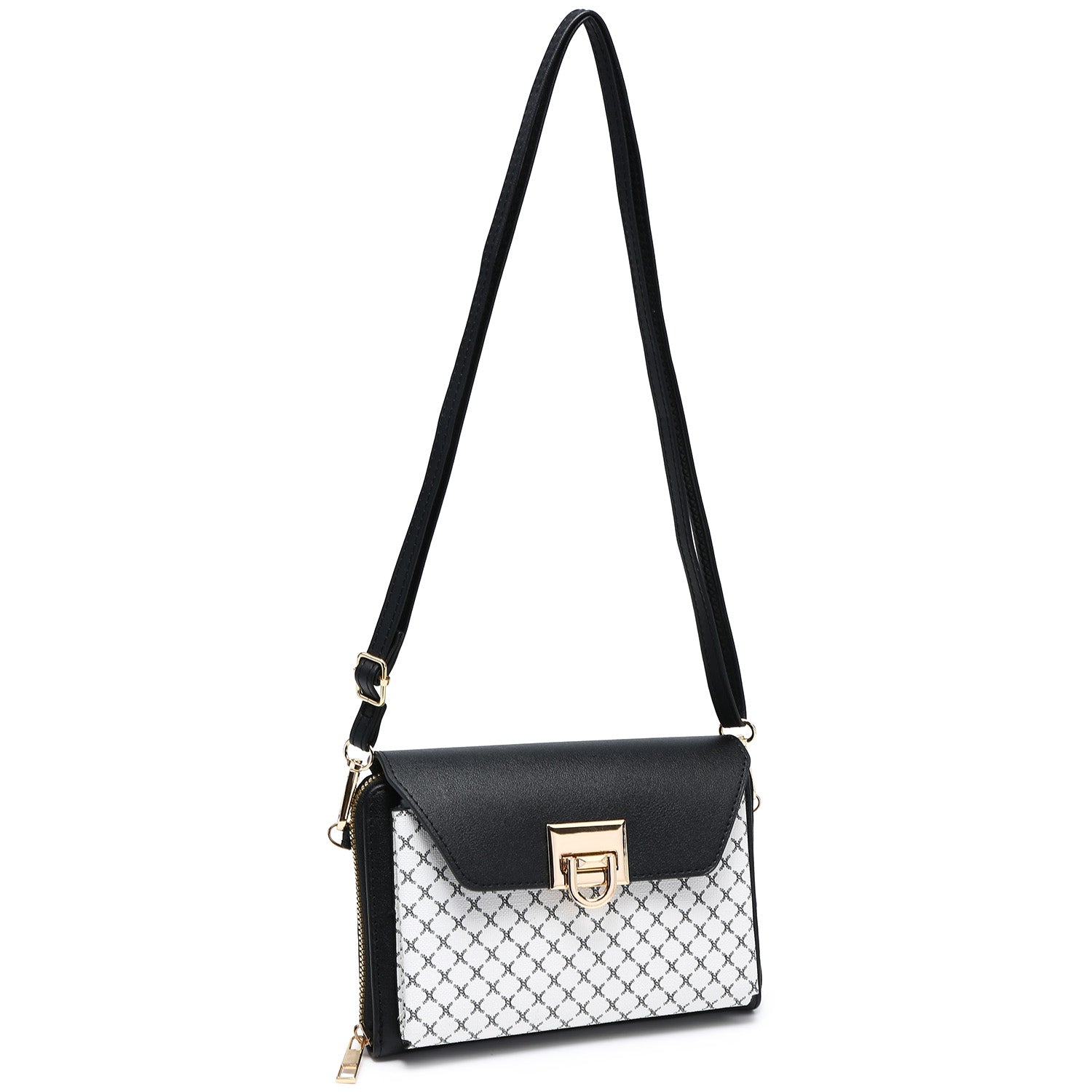 Monogram Clasp Flap Crossbody Bag