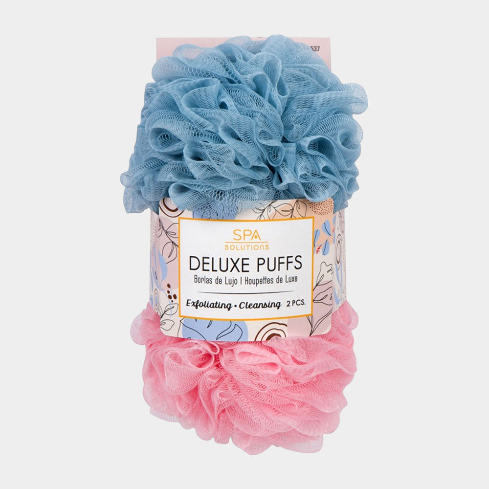 Deluxe Shower Puff Duos