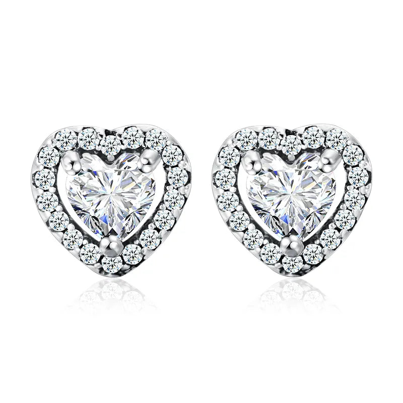 Stella Silver Heart 925 Earrings