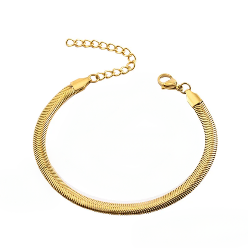 90s Herringbone Flat Bracelets